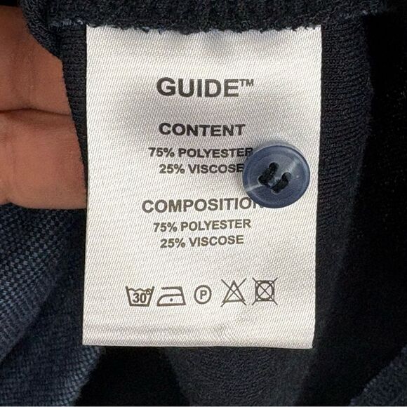 Guide London Smart Polo Blue Shirt Sz XL Hidden Skull Print - Picture 12 of 15